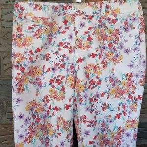 Girls Size 14-16 Floral Pants